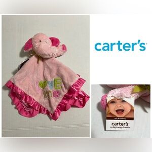 🆕CARTER’S - NWT - INFANT ELEPHANT PLUSH SNUGGLE LOVEY BLANKET